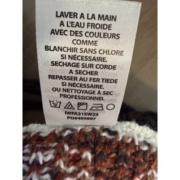 Idyllwind Miranda Lambert Poncho Sweater Southwest Geometric Fringe Tan S P - Picture 7 of 12